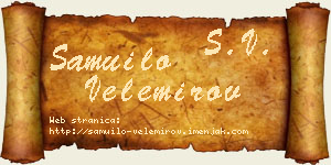 Samuilo Velemirov vizit kartica
